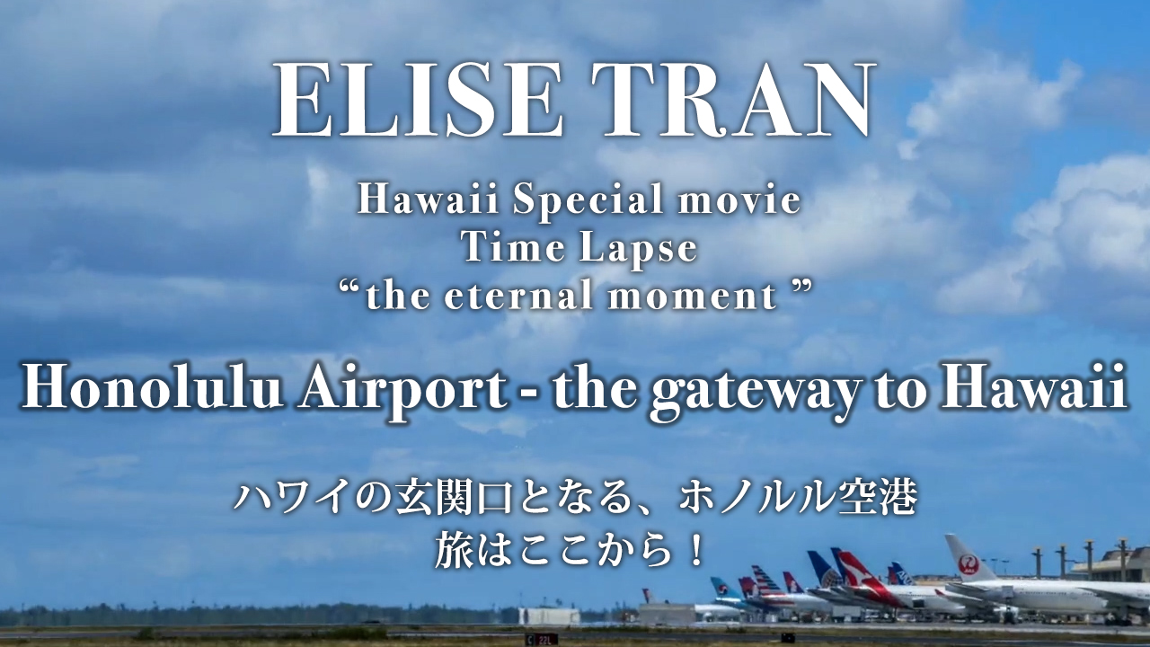 Honolulu Airport - the gateway to Hawaii- ELISE TRAN(エリーゼトラン)